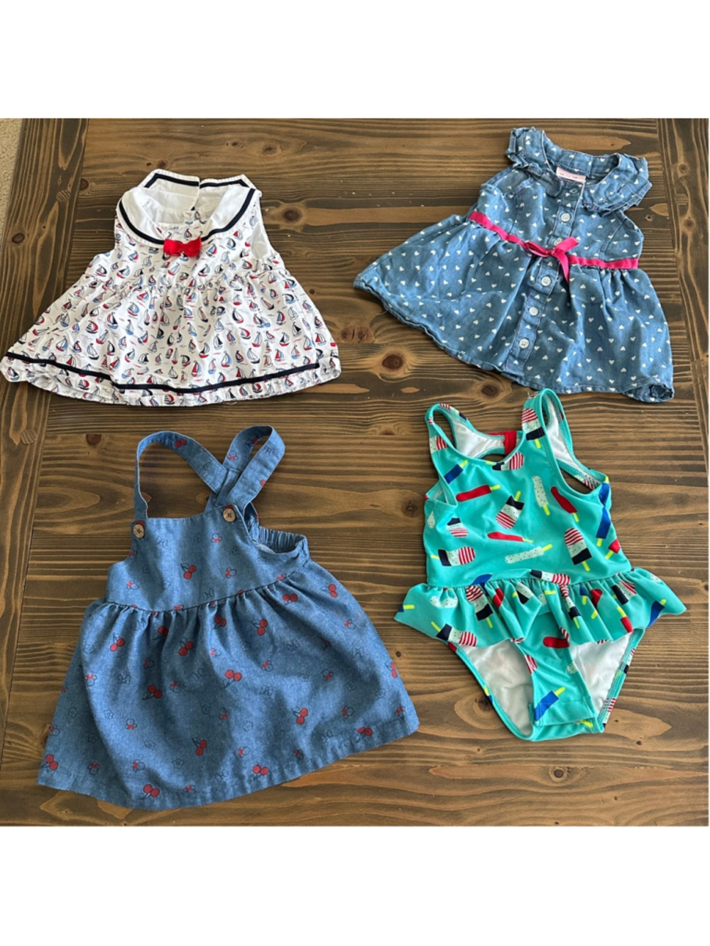 Girls Clothing Lot 18M Gymboree Disney Baby Cat & Jack Little Lass 4 Pc